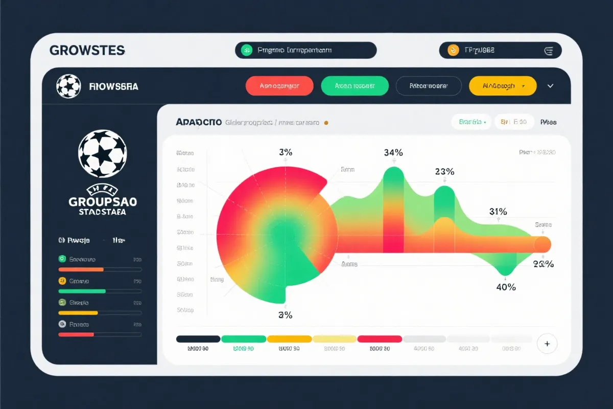 小组出线概率可视化示意图